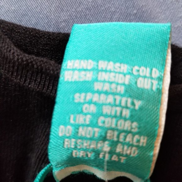 AphOrism Women's Small Black Bejeweled Knit Tank Top - Picture 8 of 8